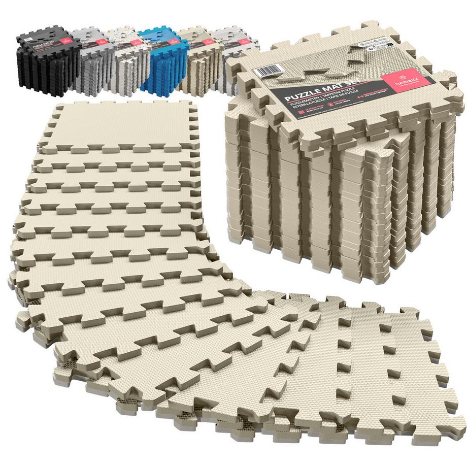 Bemaxx Set di tappetini protettivi per puzzle 18 Pieces Beige