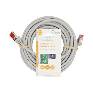 Nedis  Cavo di rete CAT6 | RJ45 maschio | RJ45 maschio | S/FTP | 7,50 m | Rotondo | LSZH | Grigio | Etichetta 