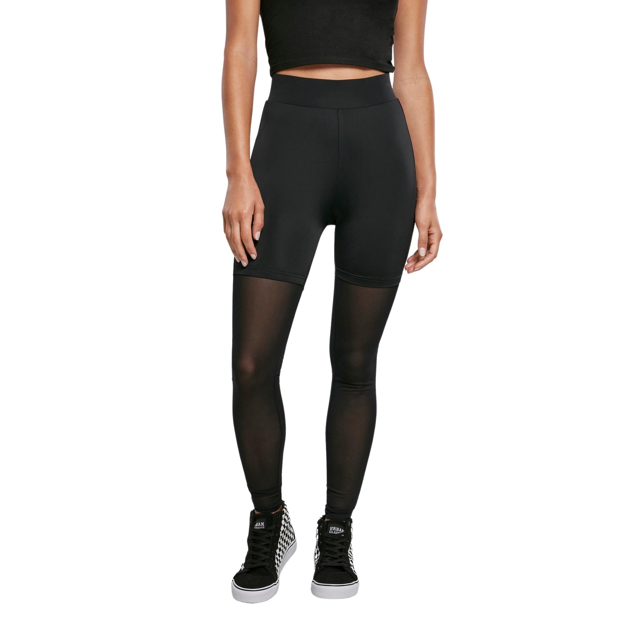 URBAN CLASSICS  legging a vita alta tech mesh 