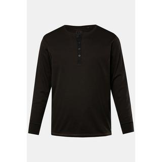 JP1880  Henley, Langarm, Ringel, Knopfleiste 