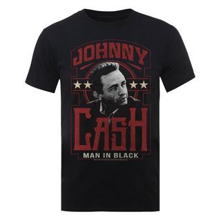 Johnny Cash Man In Black T-Shirt  