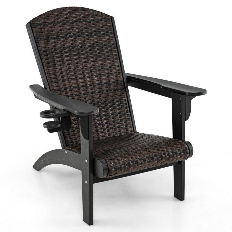 Adirondack-Stuhl mit Getränkehalter