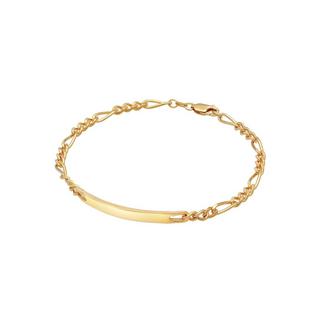 Kuzzoi  Armband  Id Platte Figaro Klassisch 