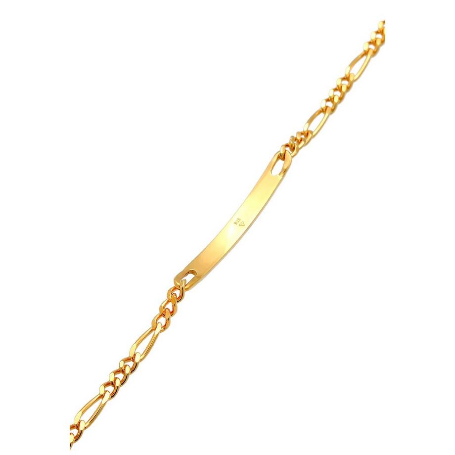 Kuzzoi  Armband  Id Platte Figaro Klassisch 