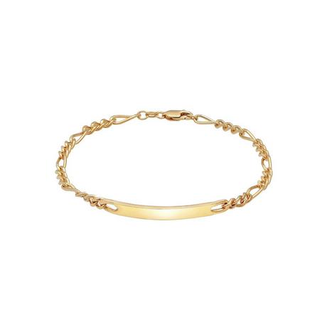 Kuzzoi  Armband  Id Platte Figaro Klassisch 