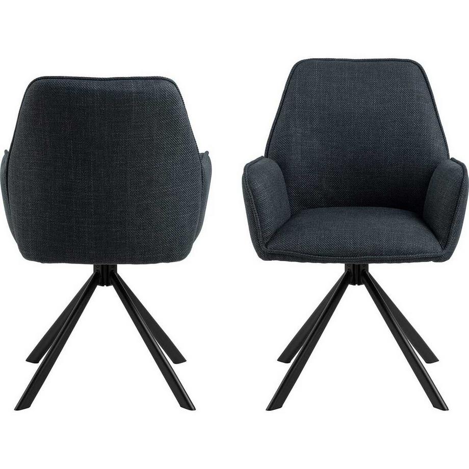 mutoni Armlehnstuhl Viren anthrazit (1 Stück)  