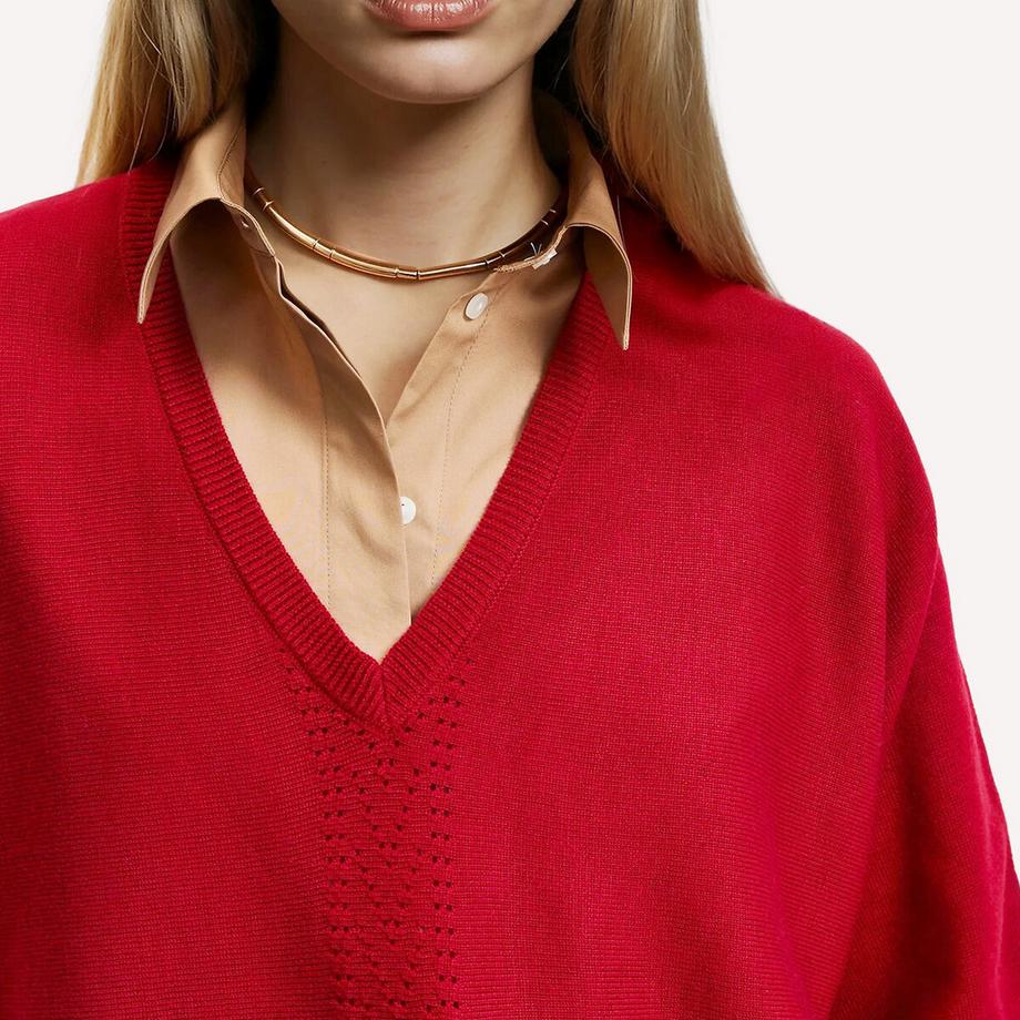 La Redoute Collections Feinstrick V-Ausschnitt Pullover  