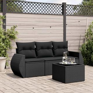 VidaXL set divano da giardino Polirattan  