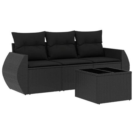 VidaXL set divano da giardino Polirattan  