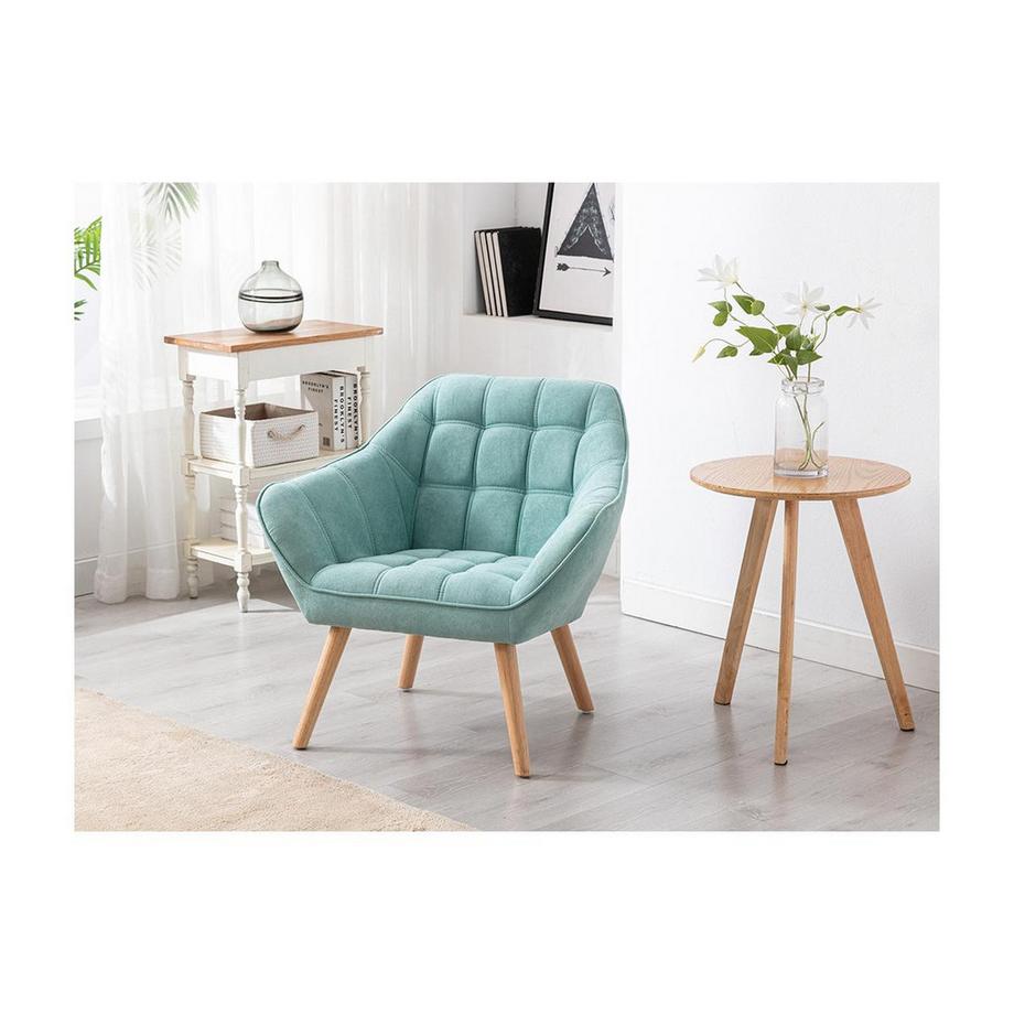 Vente-unique Canapé 2 places fauteuil en tissu d'eau CASERTA  