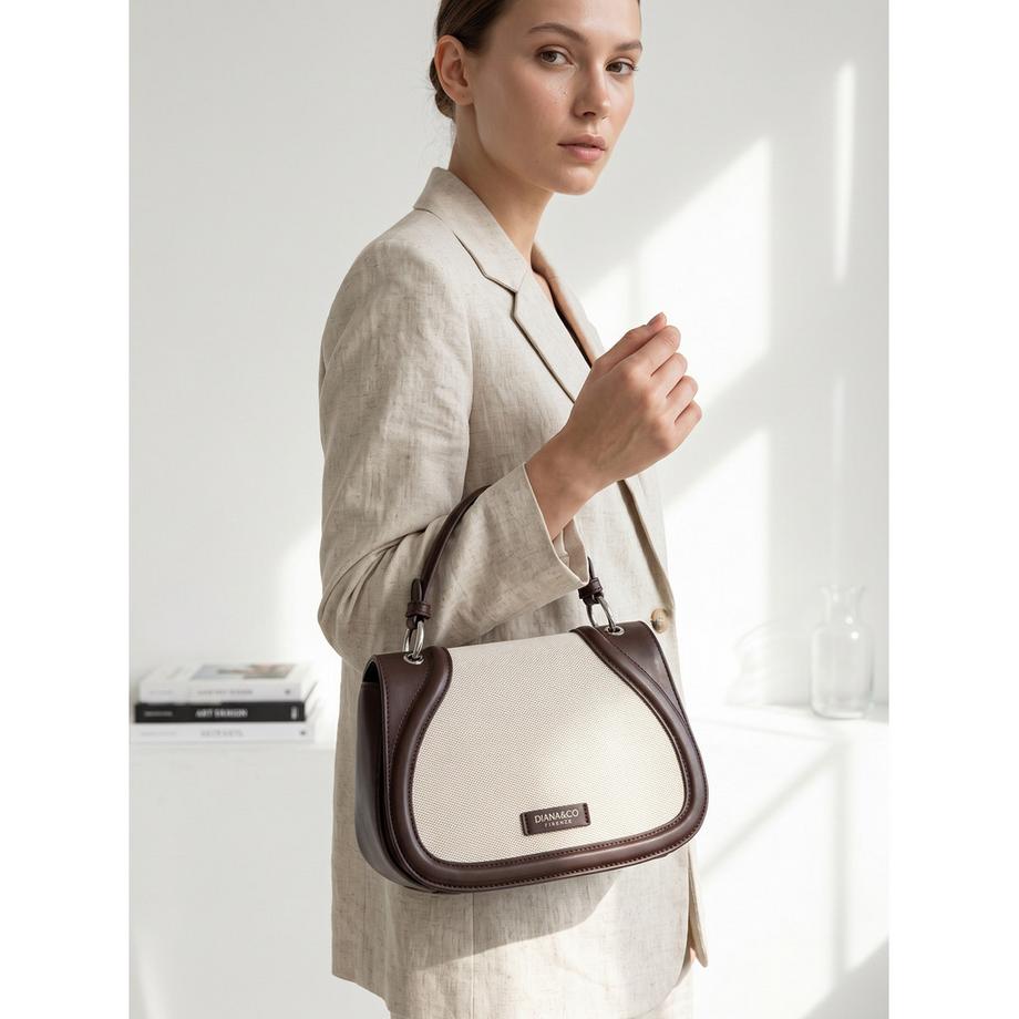 Diana&Co. Sac selle bicolore  