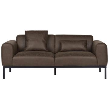 2 Sitzer Sofa aus Kunstleder Retro MALMOS