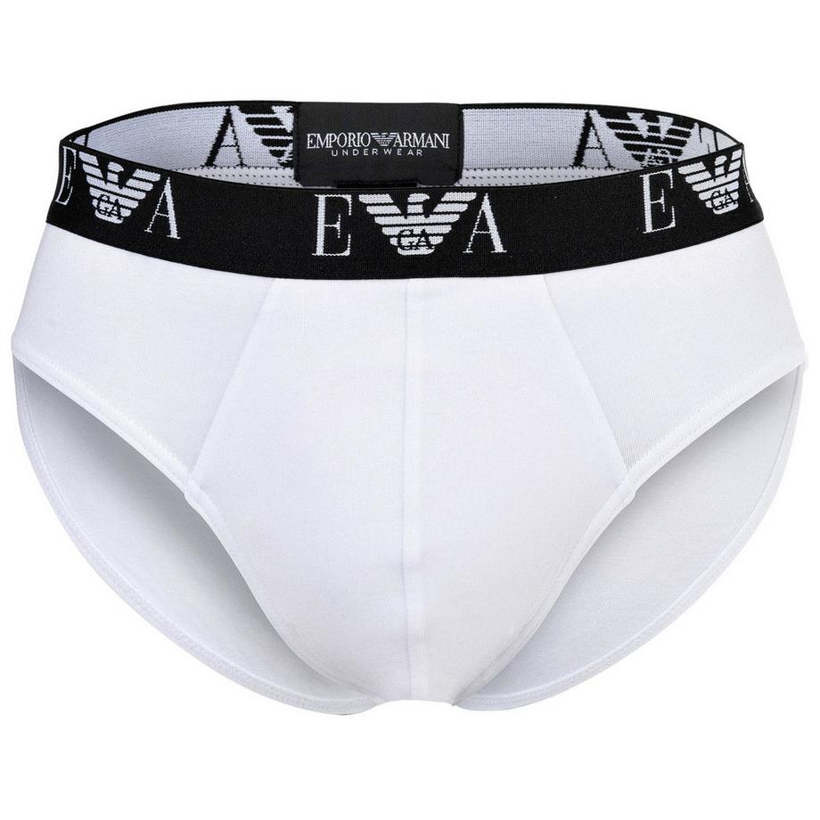 EMPORIO ARMANI Slip Moulant Monogramme Audacieux Pack de 3  
