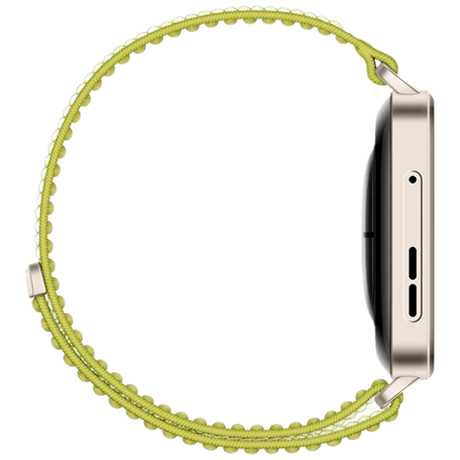 HUAWEI  Huawei Watch Fit 4 Pro Gold (Grünes Nylon Armband) 