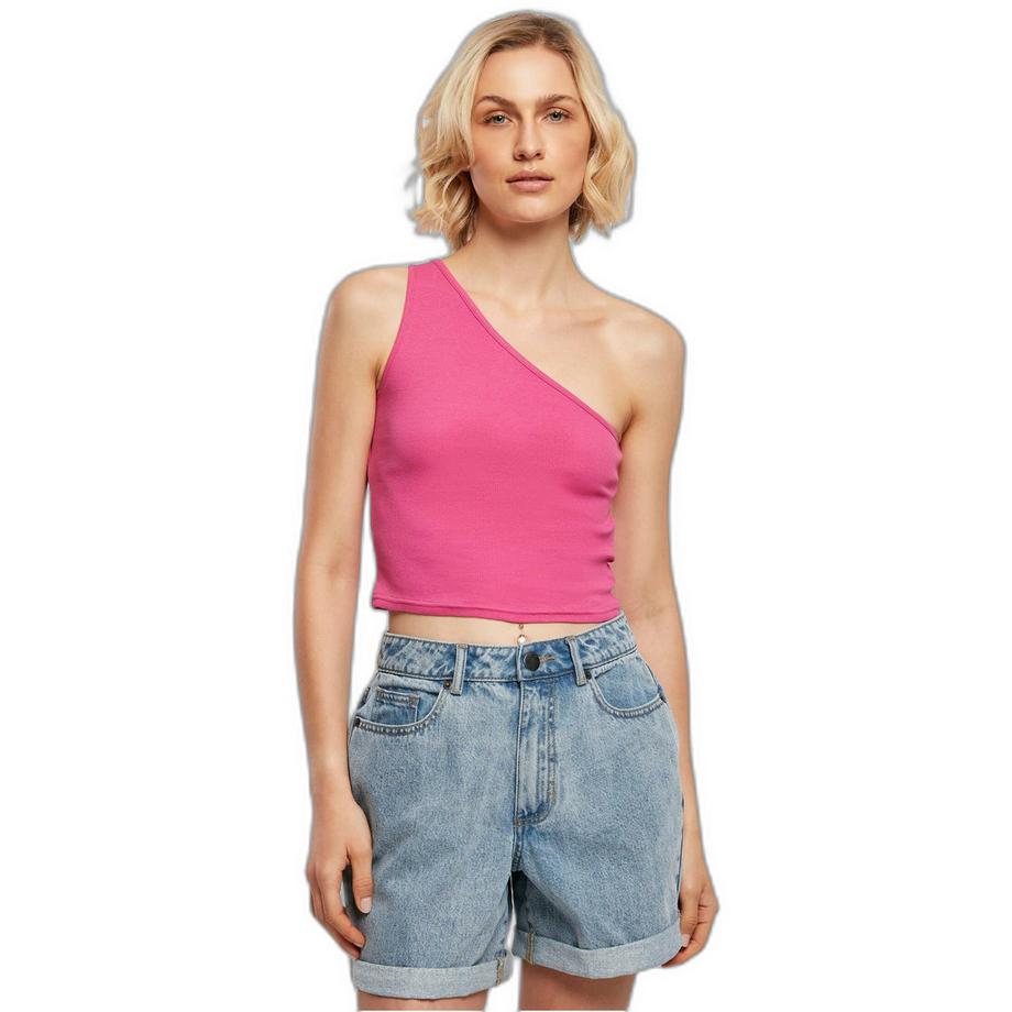 URBAN CLASSICS Top Corto Asimmetrico  