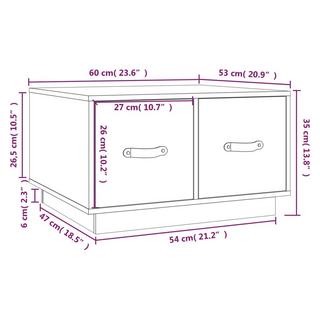 VidaXL Table basse bois  