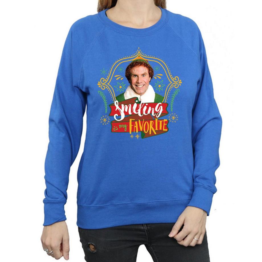 Elf Smiling Is My Favorite Sweatshirt  