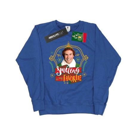 Elf Smiling Is My Favorite Sweatshirt  
