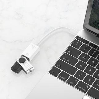Techancy  USB-C-zu-USB-A-Adapter-Weiß 