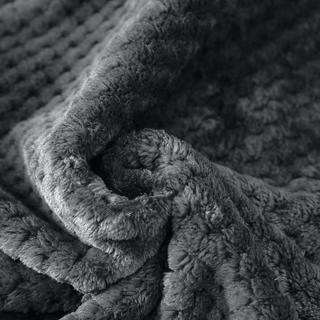 Alopini Coperta in pile super morbida calda motivo waffle  