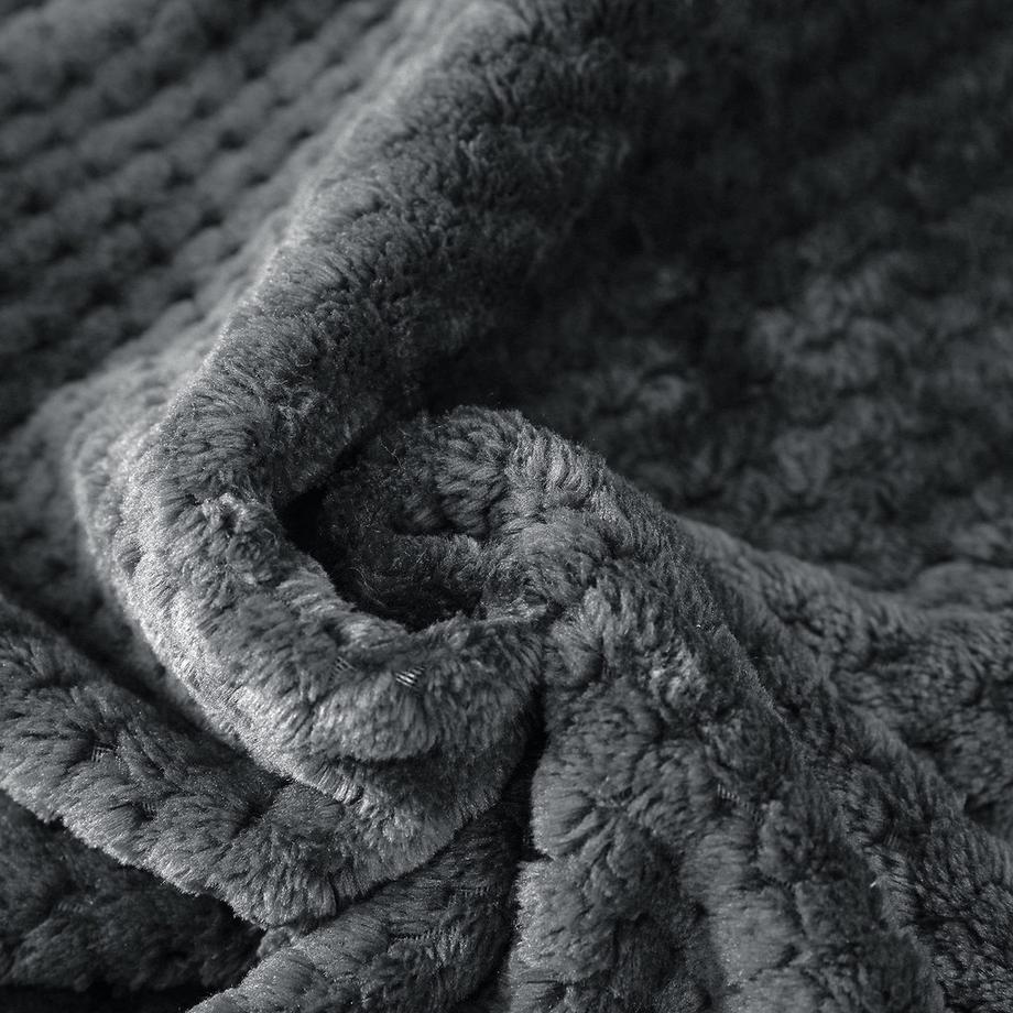 Alopini Coperta in pile super morbida calda motivo waffle  