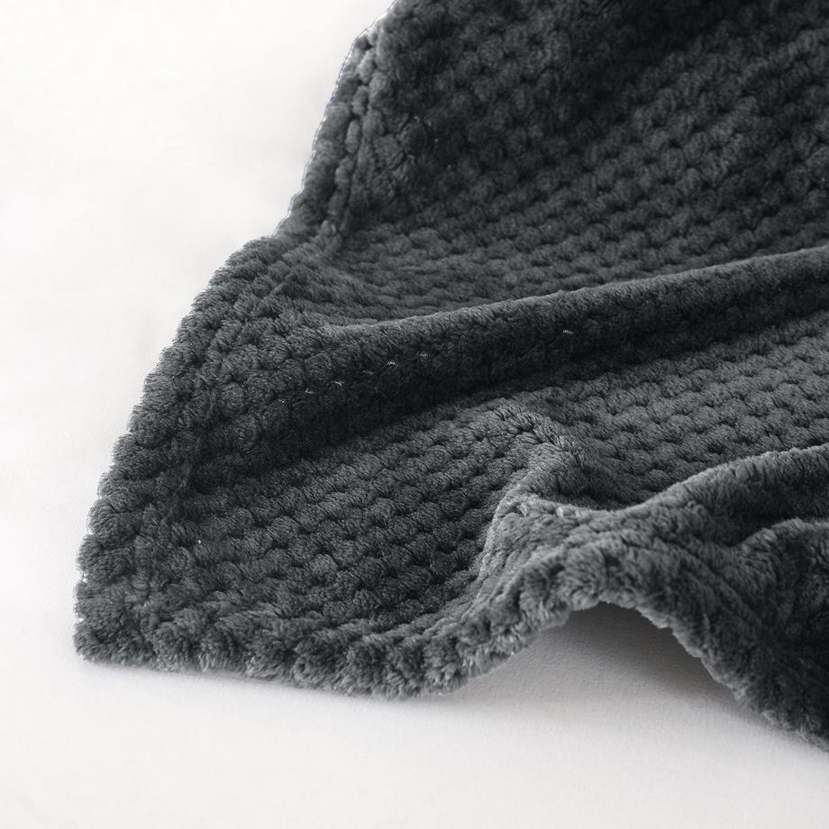 Alopini Coperta in pile super morbida calda motivo waffle  