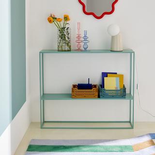 La Redoute Intérieurs Console métal acier double plateau  