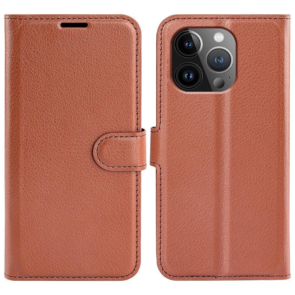 Cover-Discount  iPhone 15 Pro - Leder Etui Hülle 