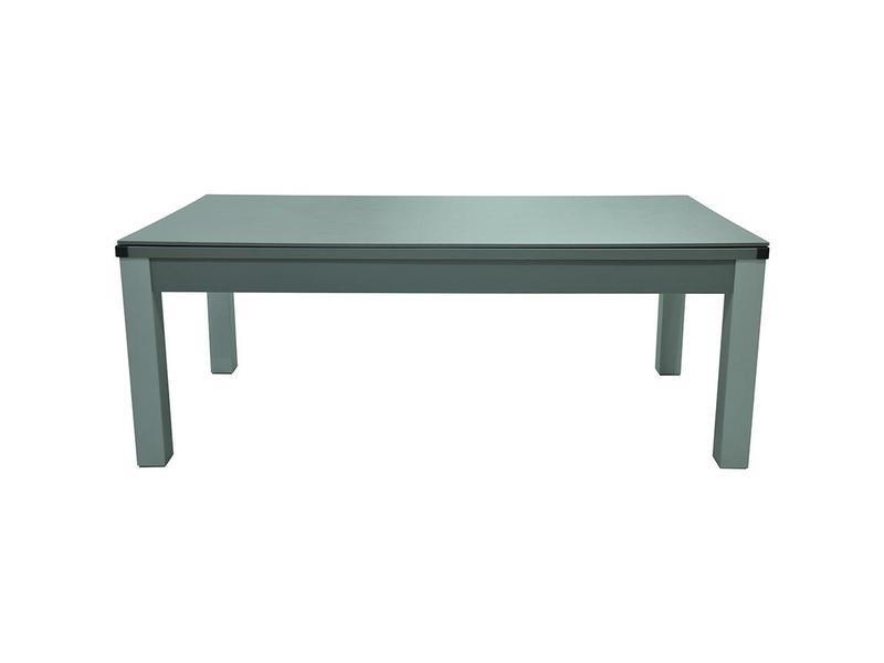 Vente-unique  Tavolo trasformabile Biliardo e Ping pong 3x1x Grigio BALTHAZAR 