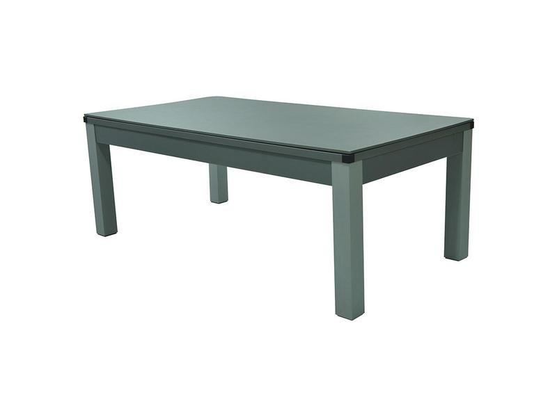 Vente-unique  Tavolo trasformabile Biliardo e Ping pong 3x1x Grigio BALTHAZAR 