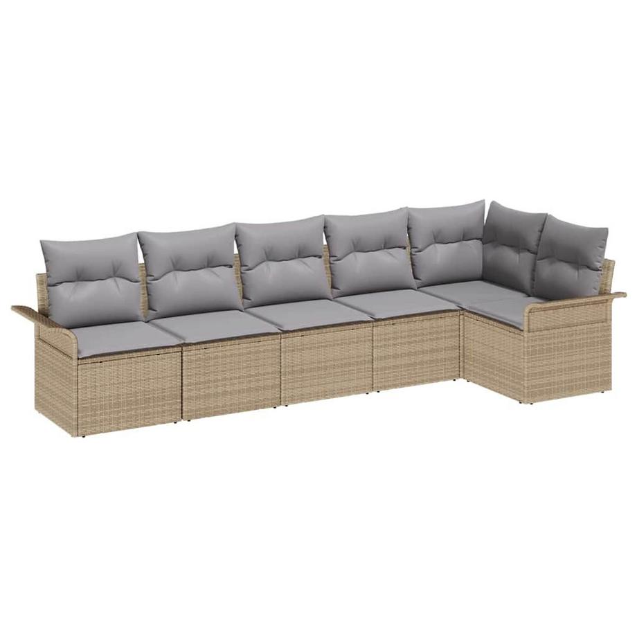 Ensemble de canapé de jardin poly rattan