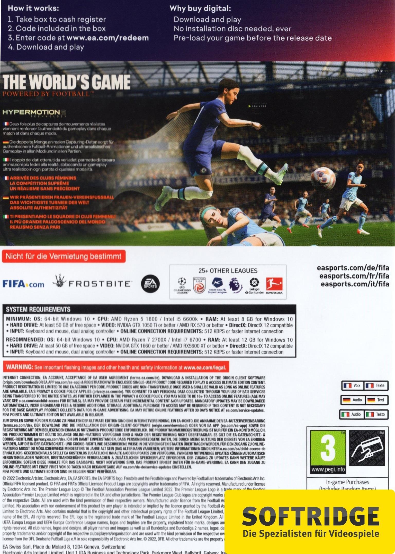 ELECTRONIC ARTS  FIFA 23 (Code in a Box) 