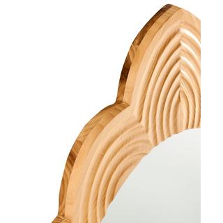 Beliani Wandspiegel aus Tannenholz Modern FRESVILLE  