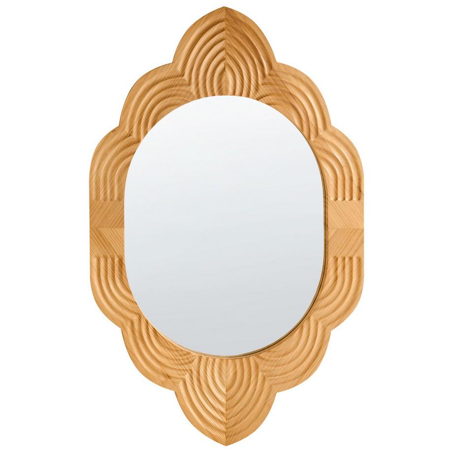 Wandspiegel aus Tannenholz Skandinavisch FRESVILLE