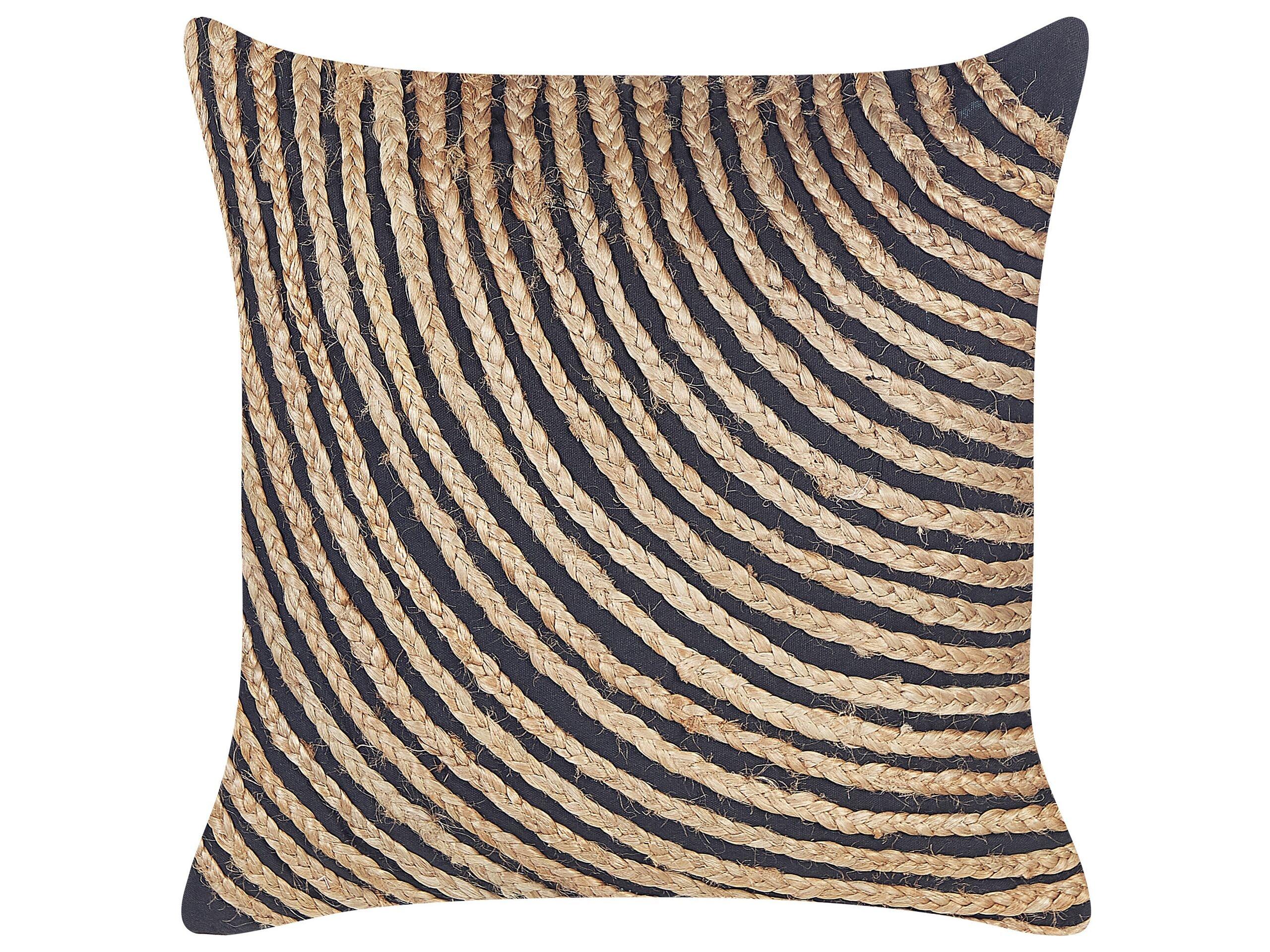 Beliani Coussin en Jute Boho BERGENIA  