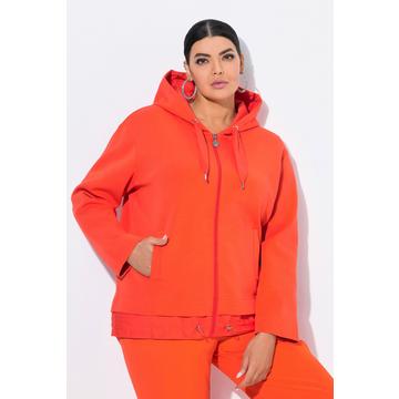 Kapuzenjacke, Bindeband, doppelter Saum