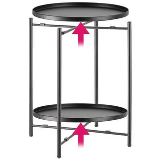 Tectake Beistelltisch Oxford 45,5x45,5x53cm  