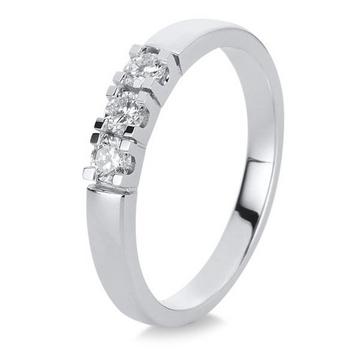 Ring 750/18K Weissgold Diamant 0.28ct.