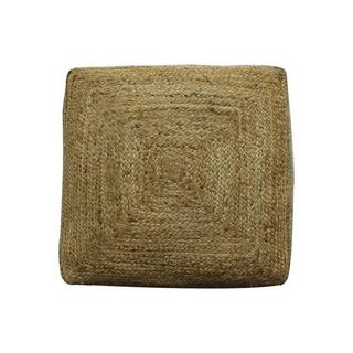 Vente-unique Pouf carré en rotin naturel clair REVADRI  