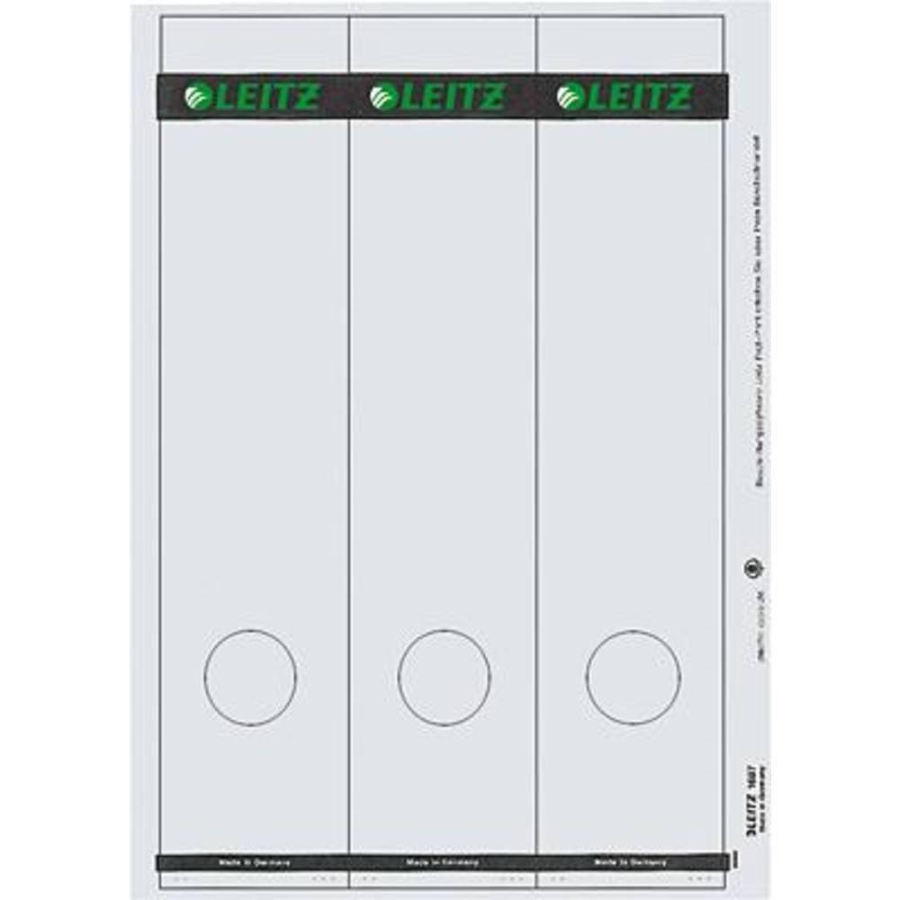 Leitz Ordner-Etiketten  39 x 285 mm Papier Grau Permanent haftend 75 St.  