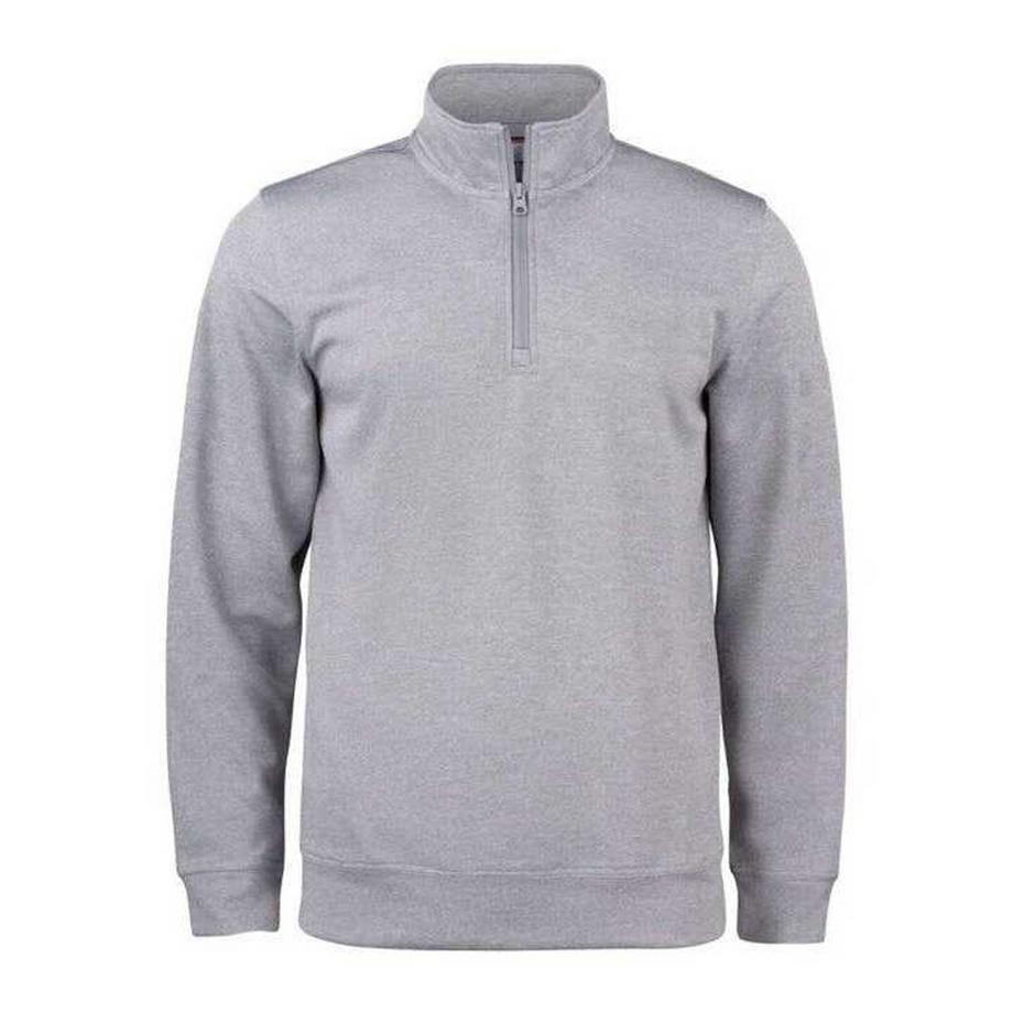 Basic Strickjacke, Mit Halbem Reißverschluss, Aktiv, Langärmlig