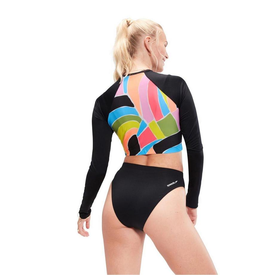 speedo Colour Block Slip Bikini Vita Alta  