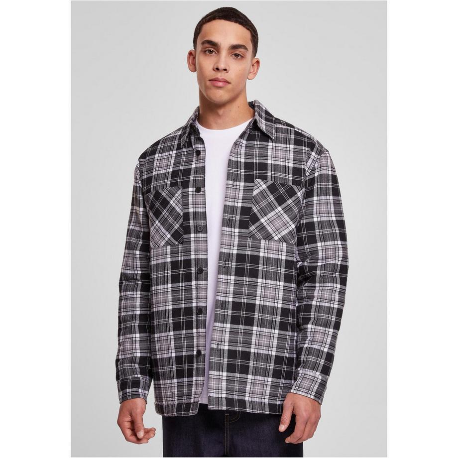 URBAN CLASSICS Gestepptes Kariertes Overshirt  