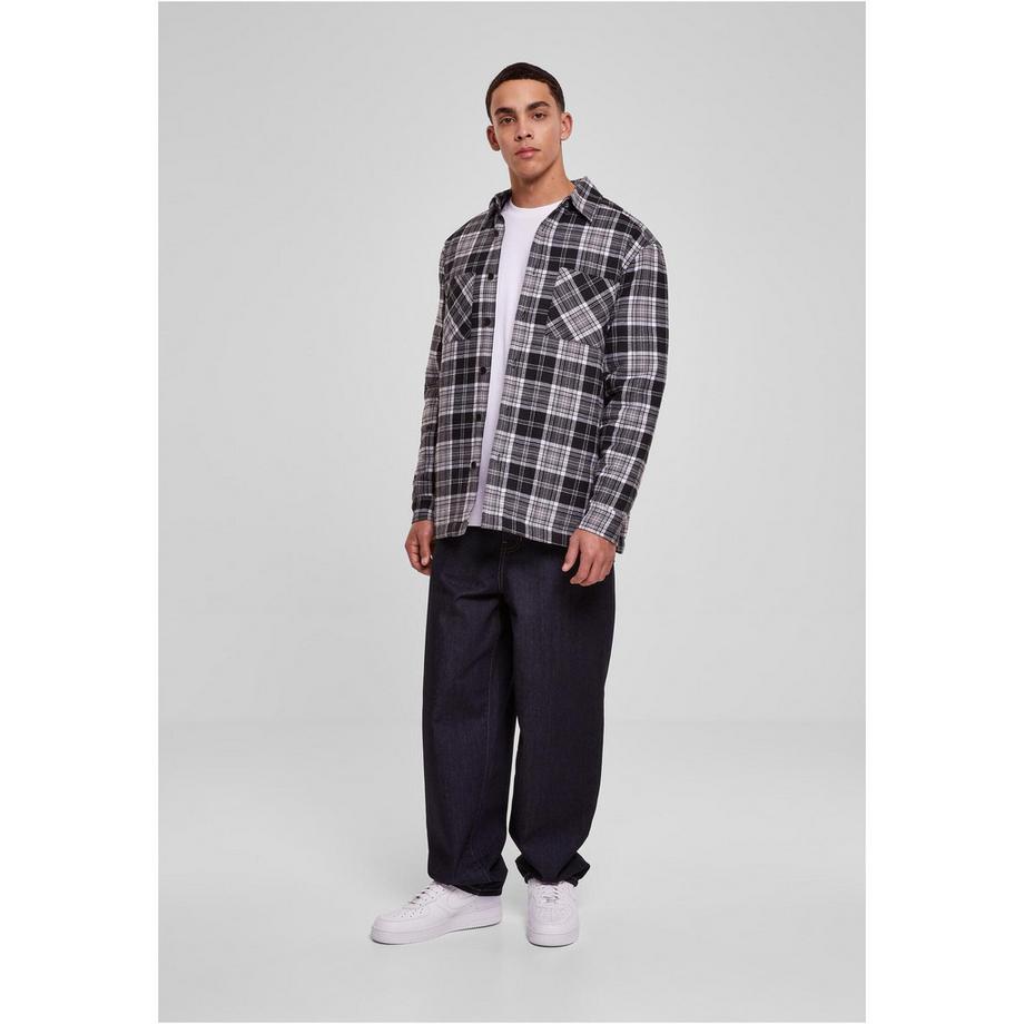 URBAN CLASSICS Gestepptes Kariertes Overshirt  
