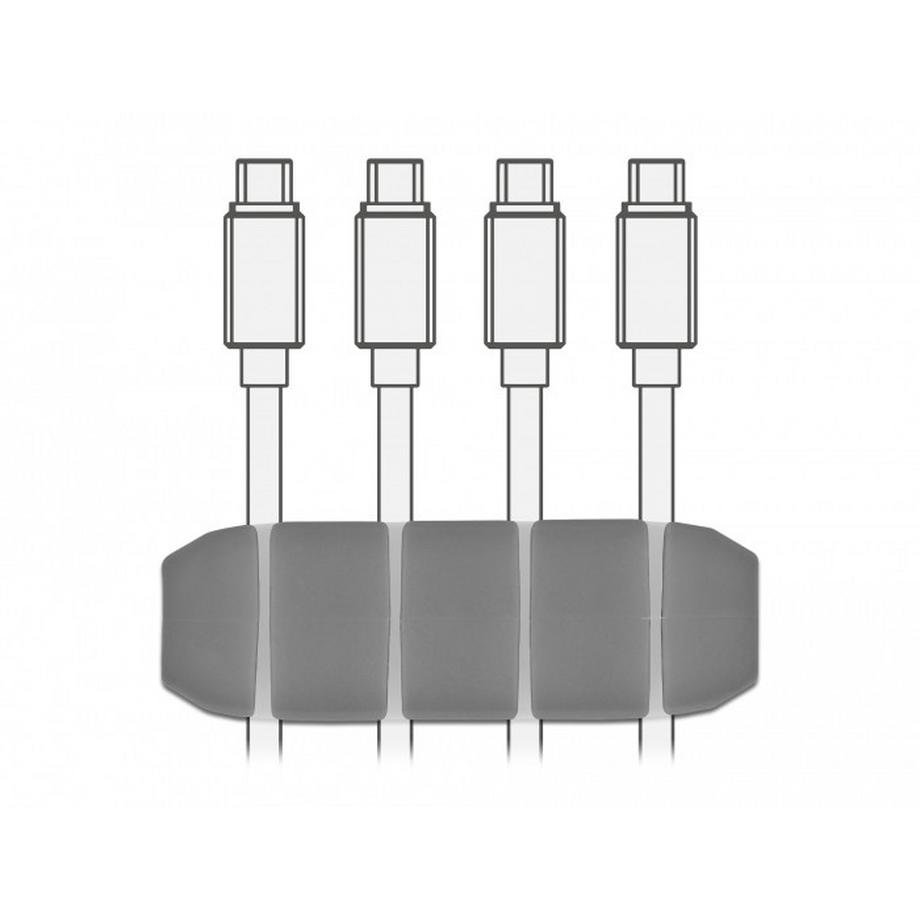 DeLock  Kabelhalter Set, mit Durchführungen Stück 