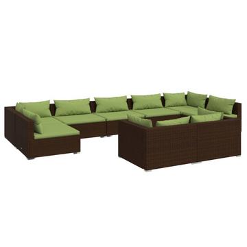 Garten-lounge-set poly-rattan