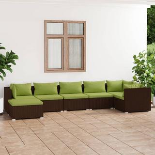 VidaXL Garten-lounge-set poly-rattan  