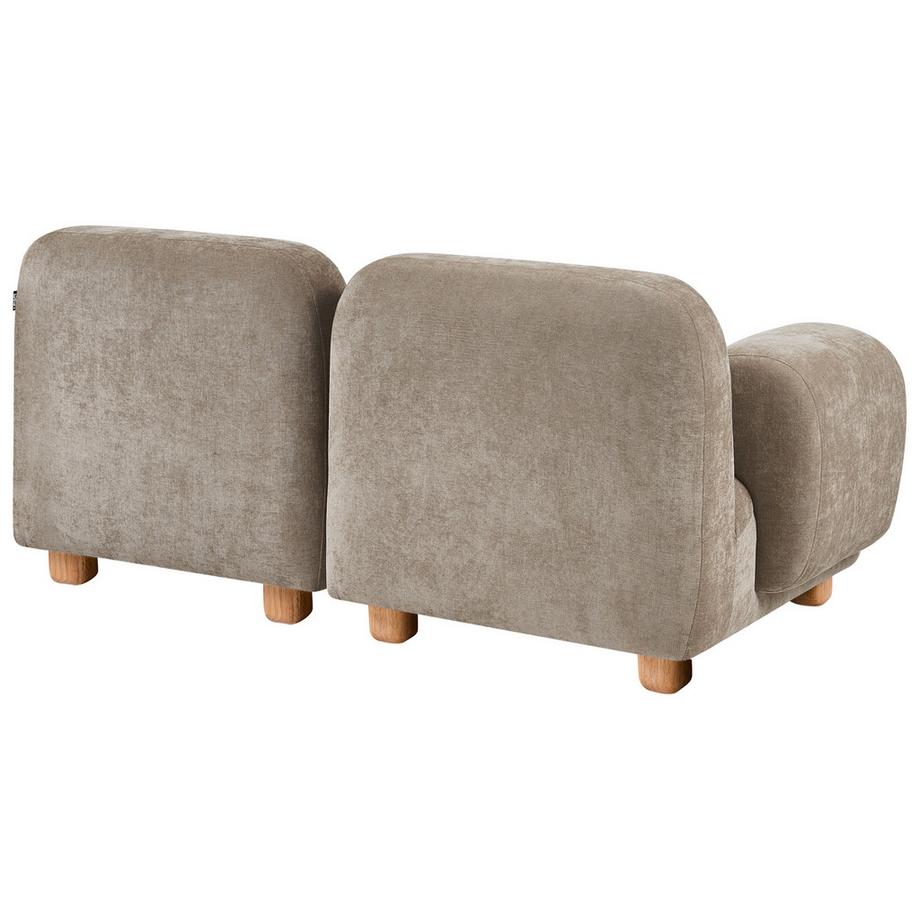 Beliani Canapé 2 places en Tissu Moderne AMLI  