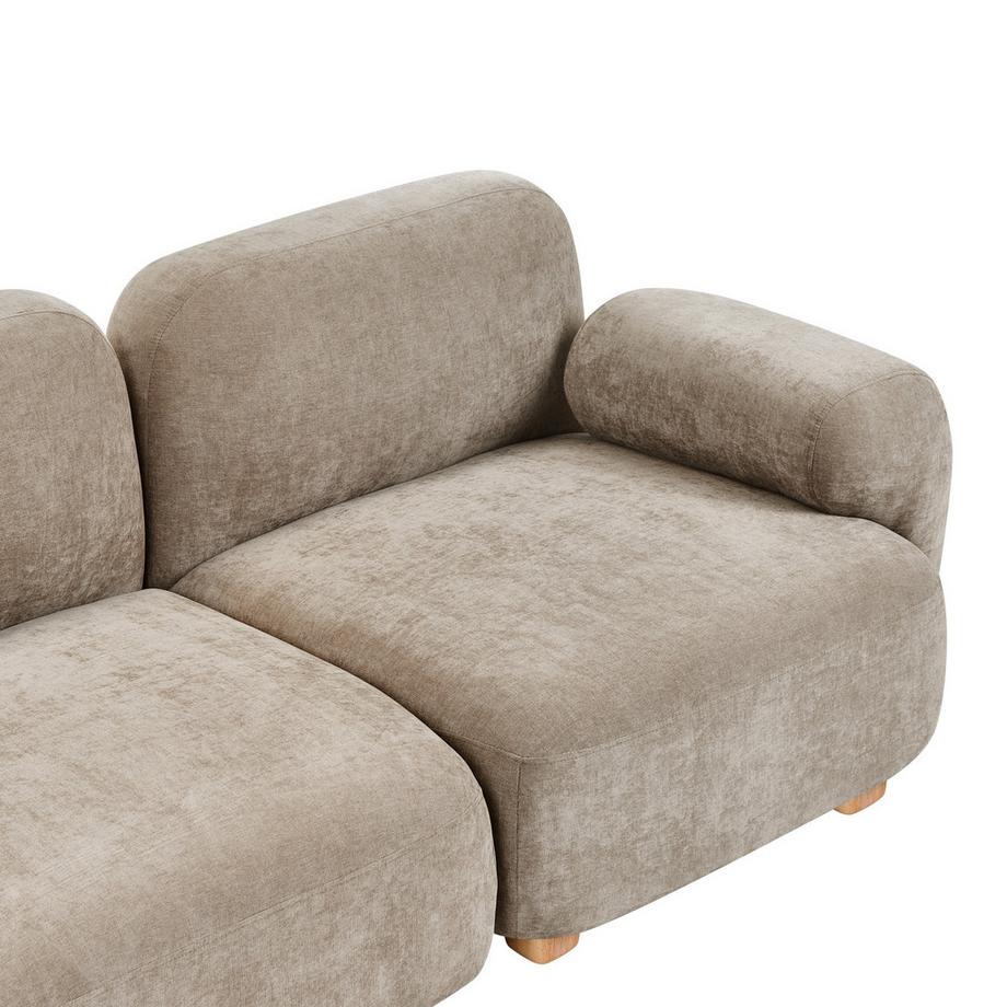 Beliani Canapé 2 places en Tissu Moderne AMLI  