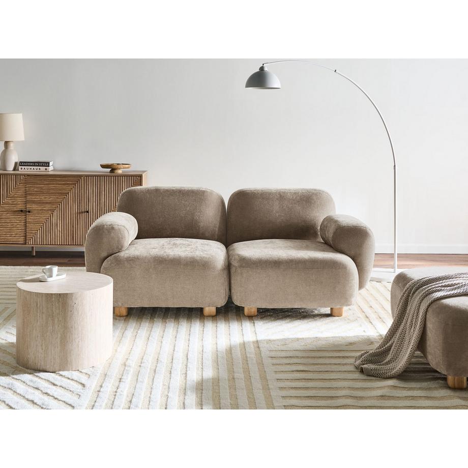 Beliani Canapé 2 places en Tissu Moderne AMLI  